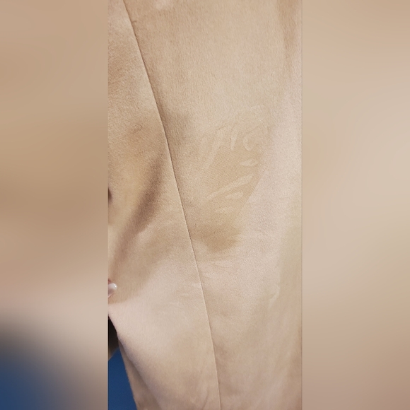 MENS Tan Long Coat with Black Buttons XXL - Picture 9 of 9